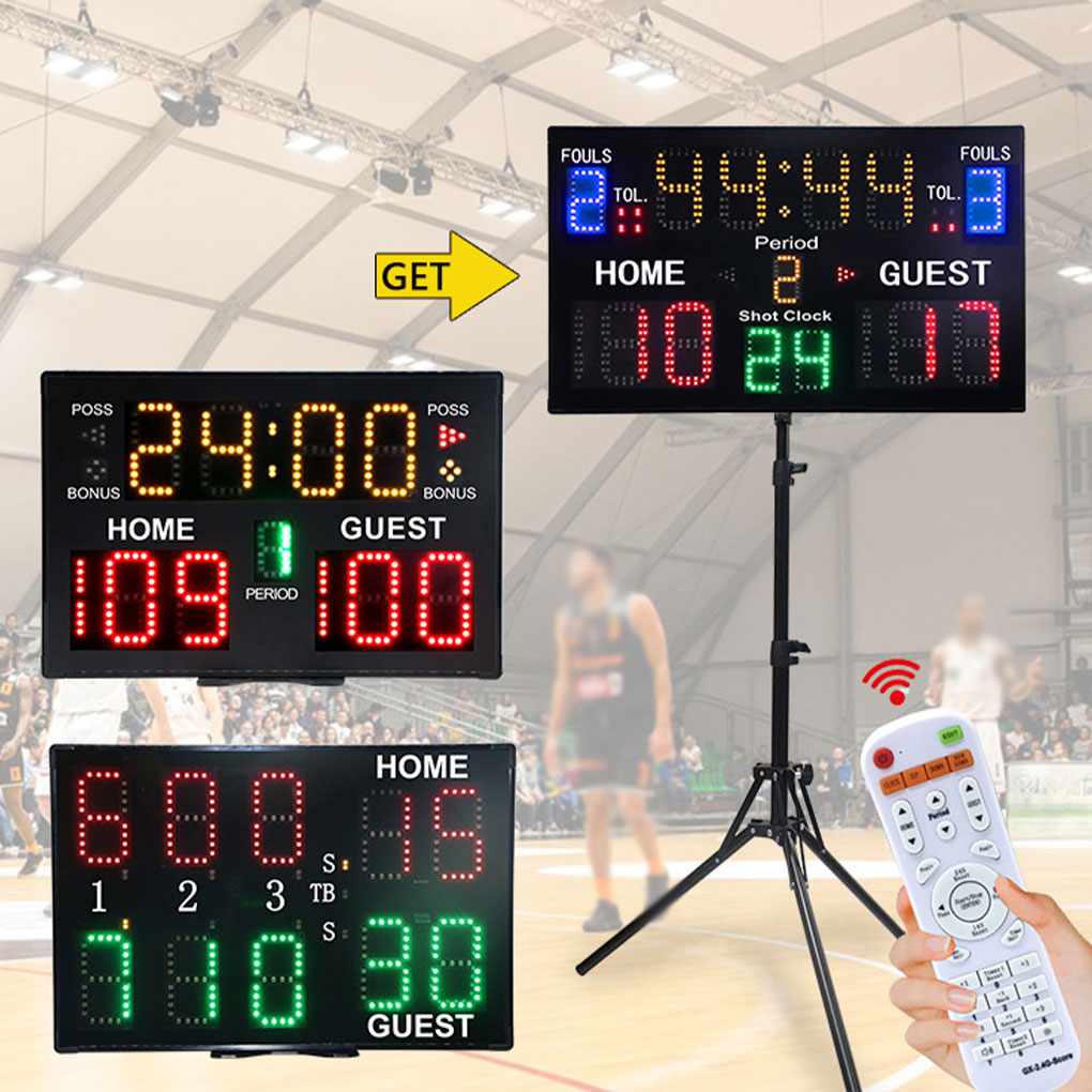 Scoreboard Digital - Цифровое табло, настенное портативное с дистанционным