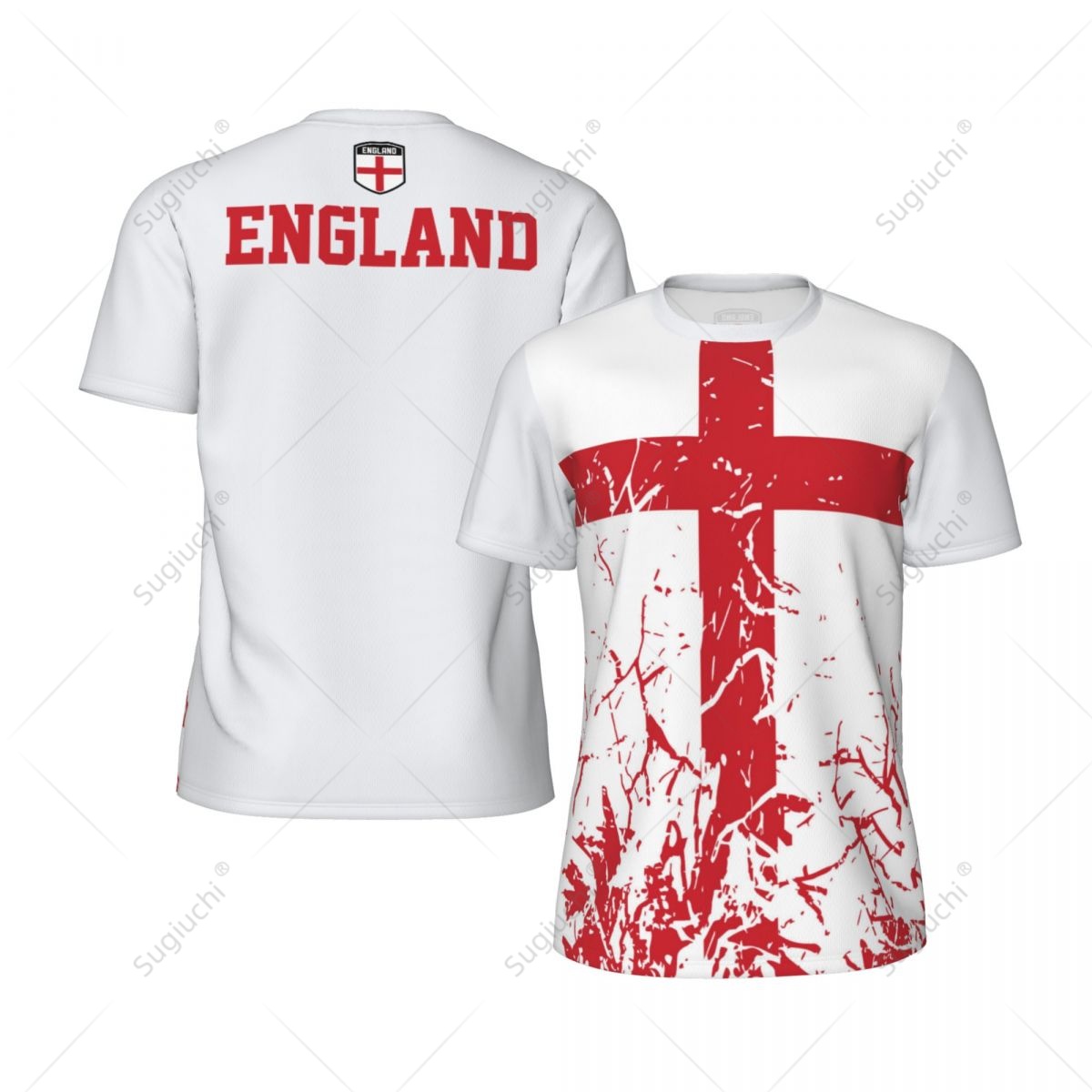 Badminton England - Эксклюзивный дизайн, футболка с 3D-принтом флага
