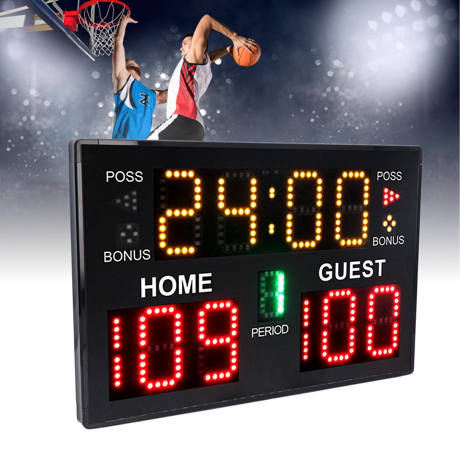 Scoreboard Digital - Цифровое баскетбольное табло со светодиодной подсветкой,